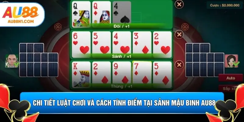 Chi tiết luật chơi và cách tính điểm tại sảnh mậu binh AU88 