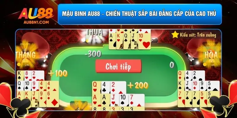Mậu Binh AU88 – Chiến Thuật Sắp Bài Đẳng Cấp Của Cao Thủ